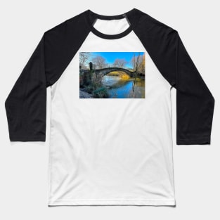 Wintry Bridge Baseball T-Shirt